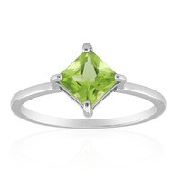 Burmesischer Peridot-Silberring