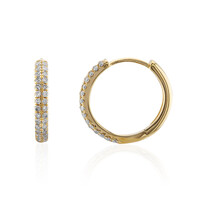 SI1 (I) Diamant-Goldohrringe