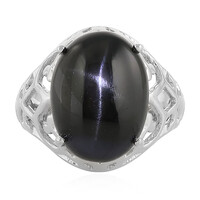 Indischer Stern-Diopsid-Silberring