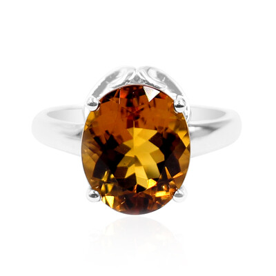 Cognac-Skapolith-Silberring