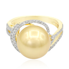 Goldene Südseeperlen-Goldring (TPC)