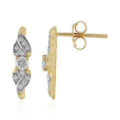 Lupenreiner (F) Brillant-Goldohrringe (LUCENT DIAMONDS)