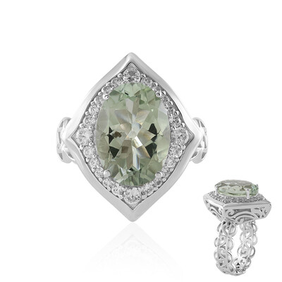 Grüner Amethyst-Silberring (Dallas Prince Designs)