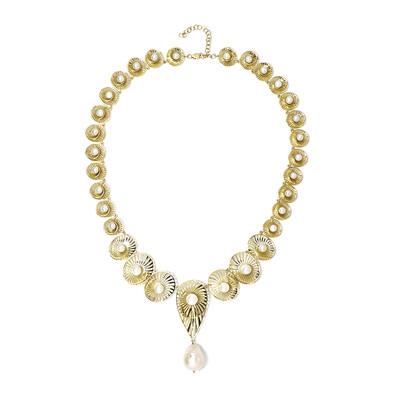 Süßwasserzuchtperlen-Goldcollier (Ornaments by de Melo)