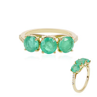 Russischer Smaragd-Goldring (AMAYANI)
