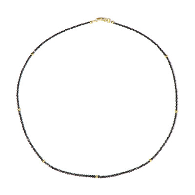 Schwarzer Diamant-Goldhalskette (Annette)