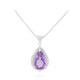 Amethyst-Silberhalskette