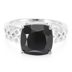 Schwarzer Onyx-Silberring