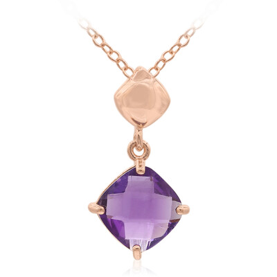 Marokkanischer Amethyst-Silberhalskette