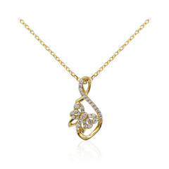 SI2 (H) Brillant-Goldhalskette (Smithsonian)