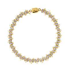I2 (I) Brillant-Silberarmband