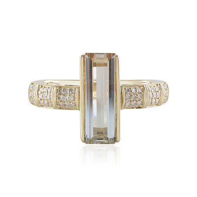 Mehrfarbiger Ukrainischer Topas-Goldring (de Melo)