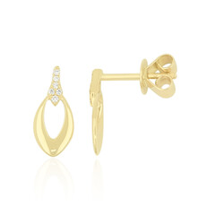 Lupenreiner (F) Brillant-Goldohrringe (LUCENT DIAMONDS)