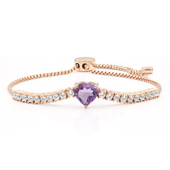 Bolivianischer Amethyst-Silberarmband