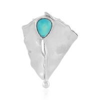 Äthiopischer Blauer Opal-Silberanhänger
