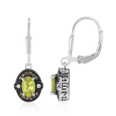 Peridot-Silberohrringe