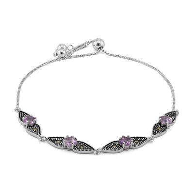 Amethyst-Silberarmband