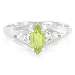 Mandschurischer Peridot-Silberring