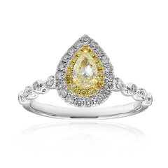 Gelber SI2 Brillant-Goldring (CIRARI)
