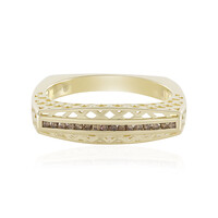 I2 Champagner-Diamant-Goldring (Ornaments by de Melo)