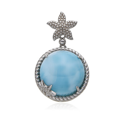 Larimar-Silberanhänger