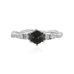 Indischer Stern-Diopsid-Silberring