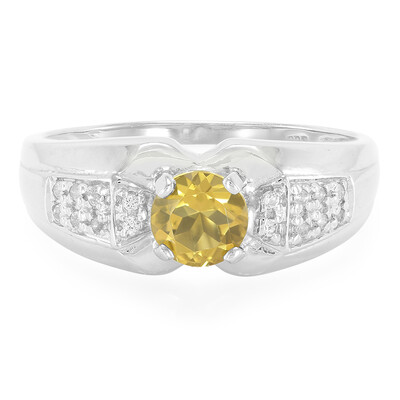 Champagner-Quarz-Herren-Silberring