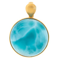Larimar-Goldanhänger