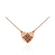 SI1 Argyle-Rose de France-Brillant-Goldhalskette (Annette)