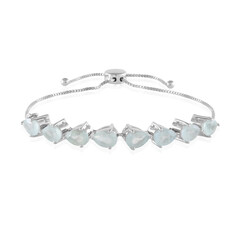 Brasilianischer Aquamarin-Silberarmband