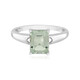Grüner Amethyst-Silberring