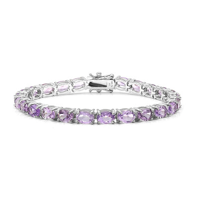 Bolivianischer Amethyst-Silberarmband