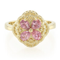 Nicht erhitzter Padparadscha-Saphir-Goldring (AMAYANI)