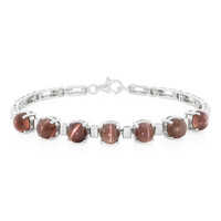 Skapolith-Katzenauge-Silberarmband
