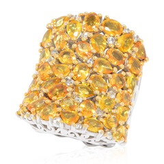 Gelber Saphir-Silberring (Dallas Prince Designs)