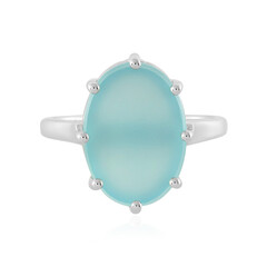 Aqua-Chalzedon-Silberring