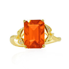 Mexikanischer Feueropal-Goldring (Smithsonian)