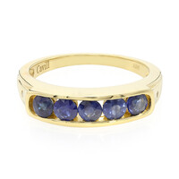 Blauer Burmesischer Saphir-Silberring