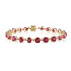 Madagaskar-Rubin-Silberarmband