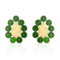 Welo-Opale und Diopside 1,748 ct