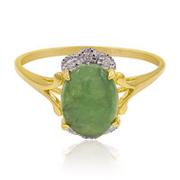 Edelgrüner Jadeit-Goldring