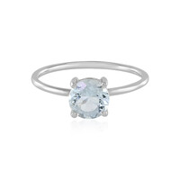 Aquamarin-Platinring