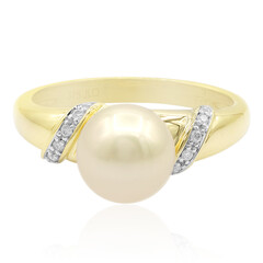 Goldene Südseeperlen-Goldring (TPC)