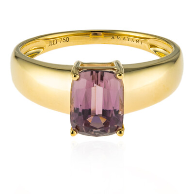 Pinkfarbener Diaspor-Goldring (AMAYANI)