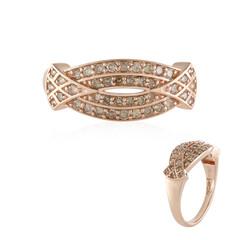 I2 Champagner-Diamant-Goldring (KM by Juwelo)