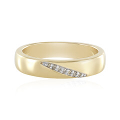 I3 Schokoladen-Diamant-Silberring