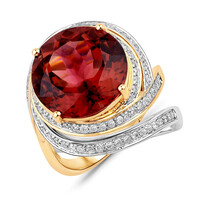 Pinkfarbener Turmalin-Goldring (SUHANA)