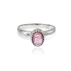 Pinkfarbener Turmalin-Silberring