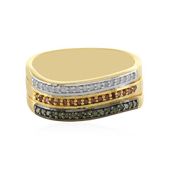 I4 Diamant-Silberring