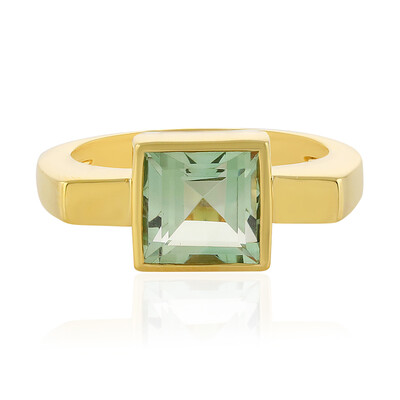 Grüner Amethyst-Silberring (MONOSONO COLLECTION)